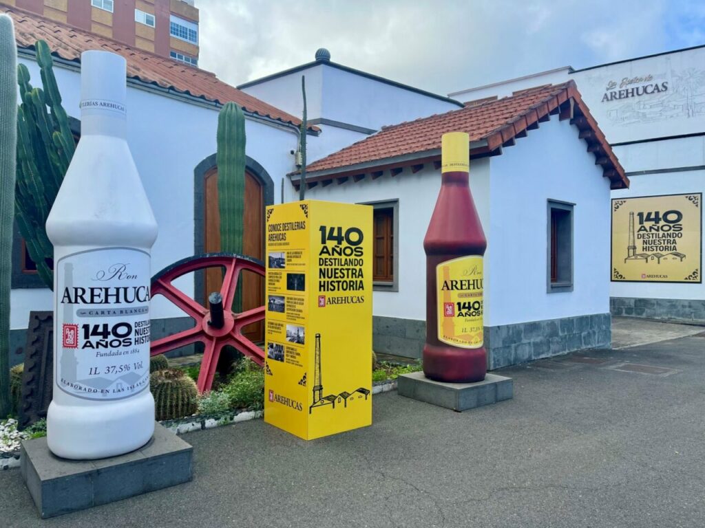 The entrance to the Arehucas rum distillery in Arucas
