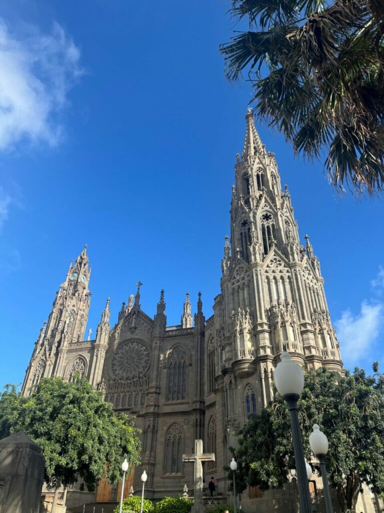 The neo-Gothic church of San Juan Bautista in Arucas