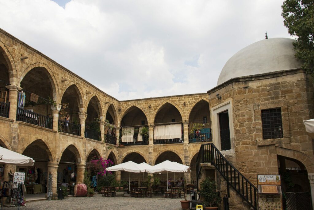 The courtyard of Büyük Han, Nicosia, North Cyprus