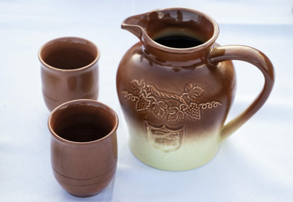 A traditional ceramic wine carafe, Cyprus