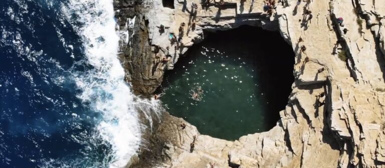 Giola, the Eye of Zeus – a rock pool on Thassos