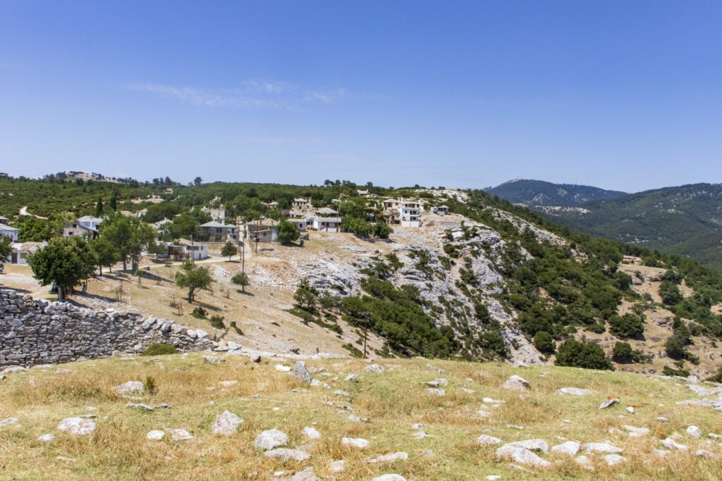 The village of Kastro on Thassos