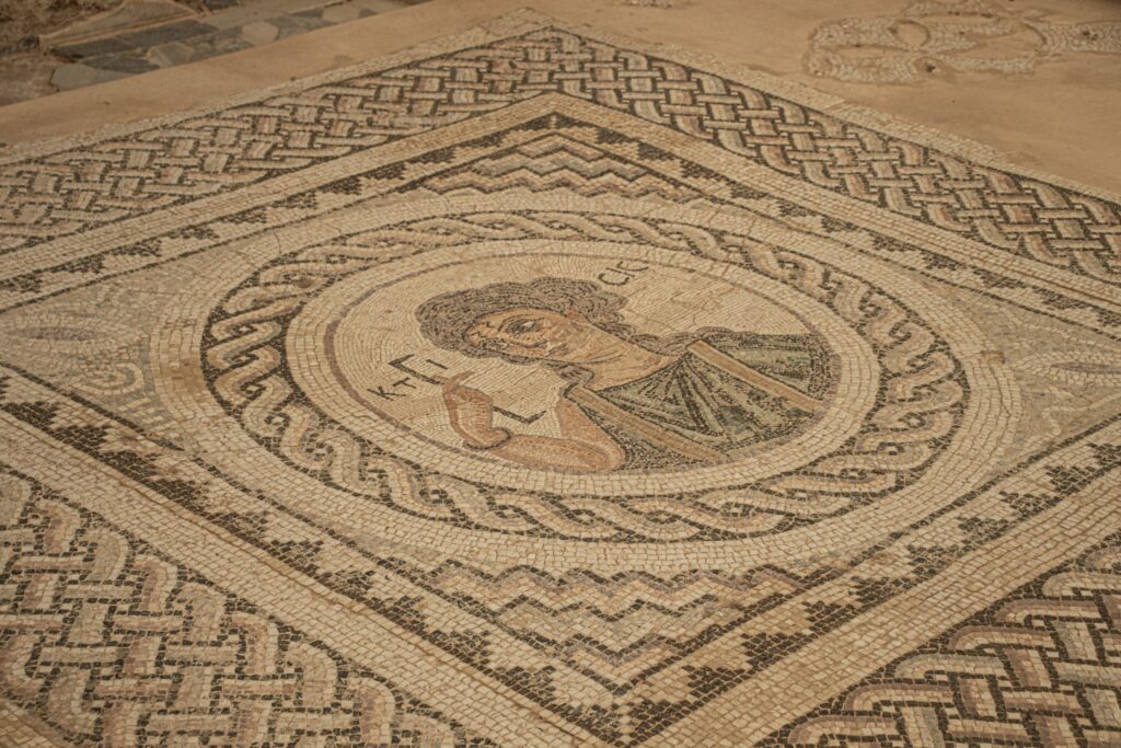 A mosaic in ancient Kourion