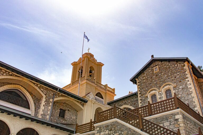 Kykkos Monastery in the Troodos Mountains, Cyprus