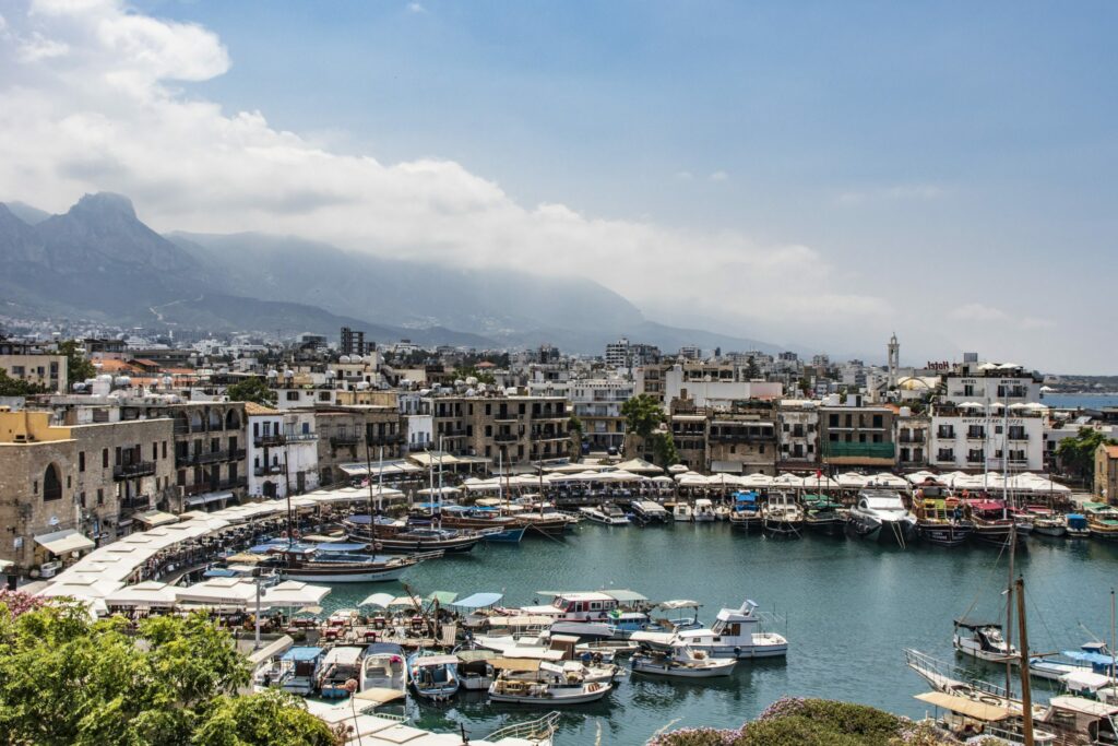View of Kyrenia harbour, North Cyprus