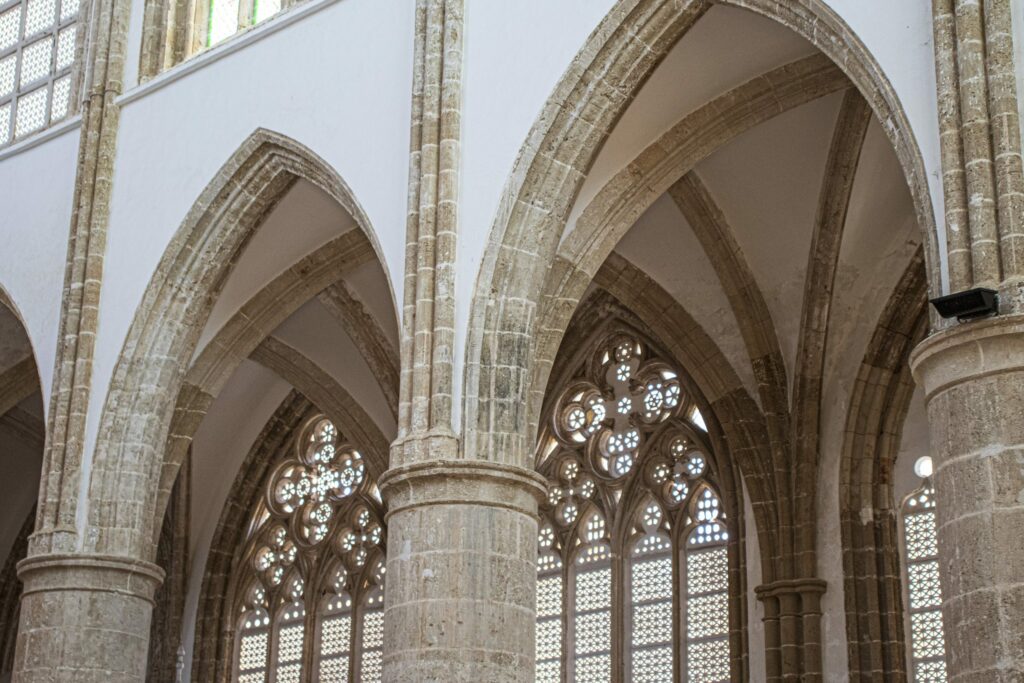 The interior of the Lala Mustafa Pasha Mosque, Famagusta, North Cyprus