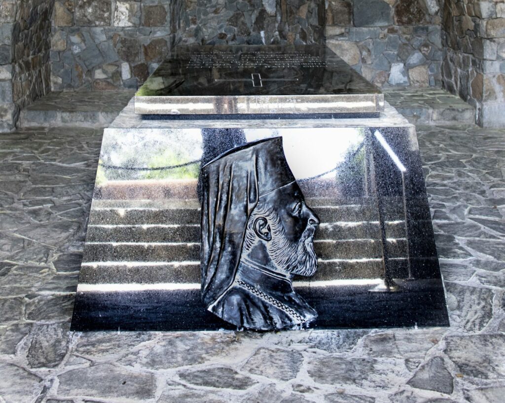 The tomb of Makarios III, Troodos, South Cyprus