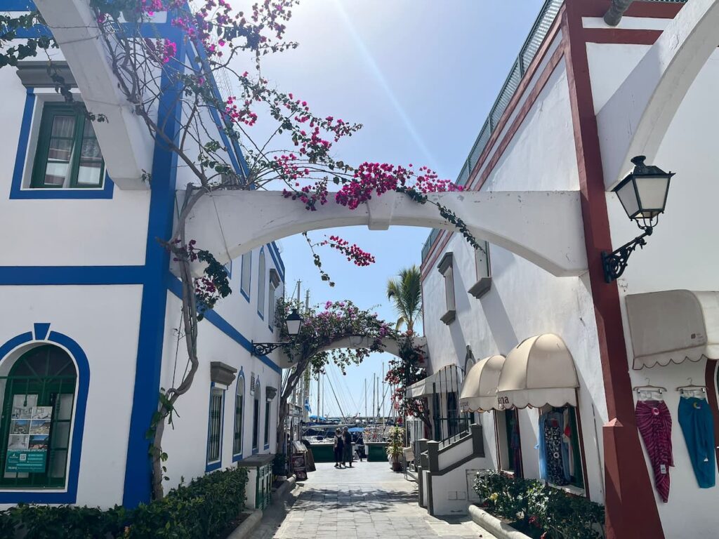 A typical lane in Puerto de Mogán, Gran Canaria
