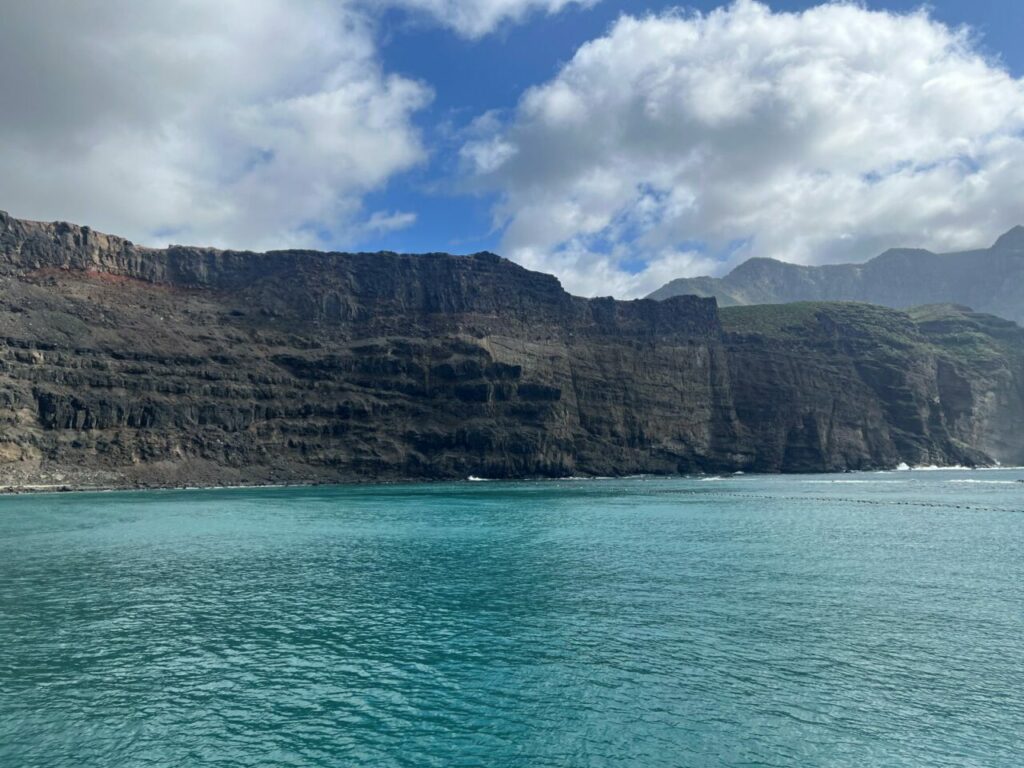 Cliffs and sea at Puerto de las Nieves in Agaete