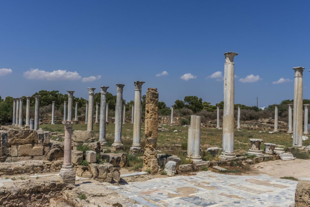Ancient columns at Salamis