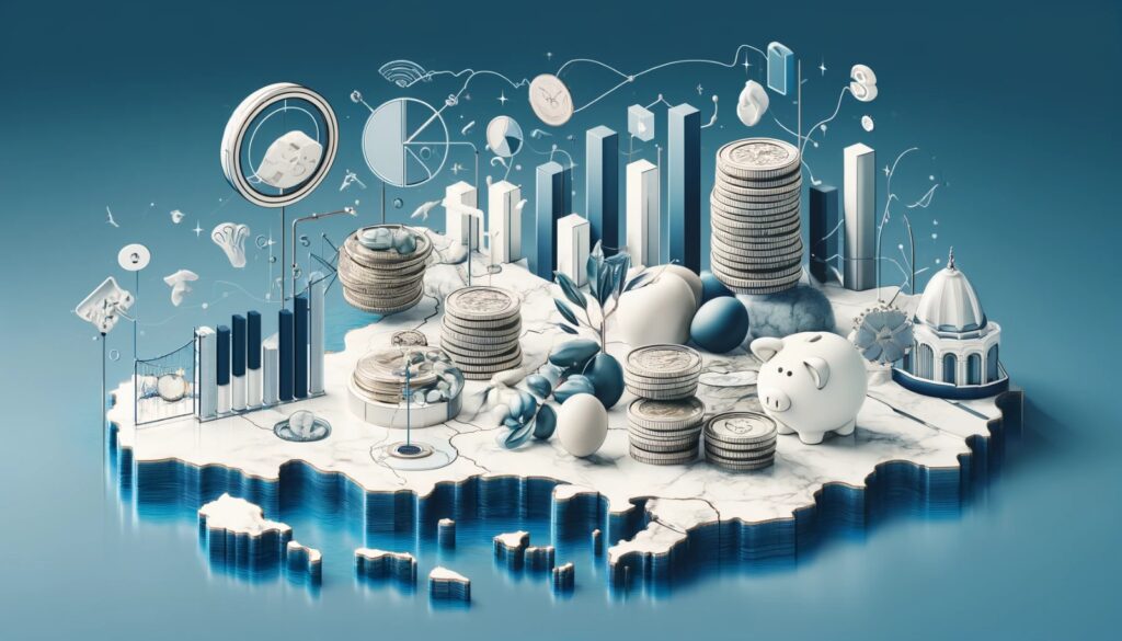 Illustration of the economic situation on Thassos