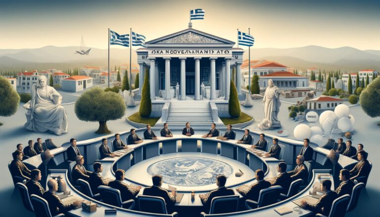 Illustration of the political situation on Thassos
