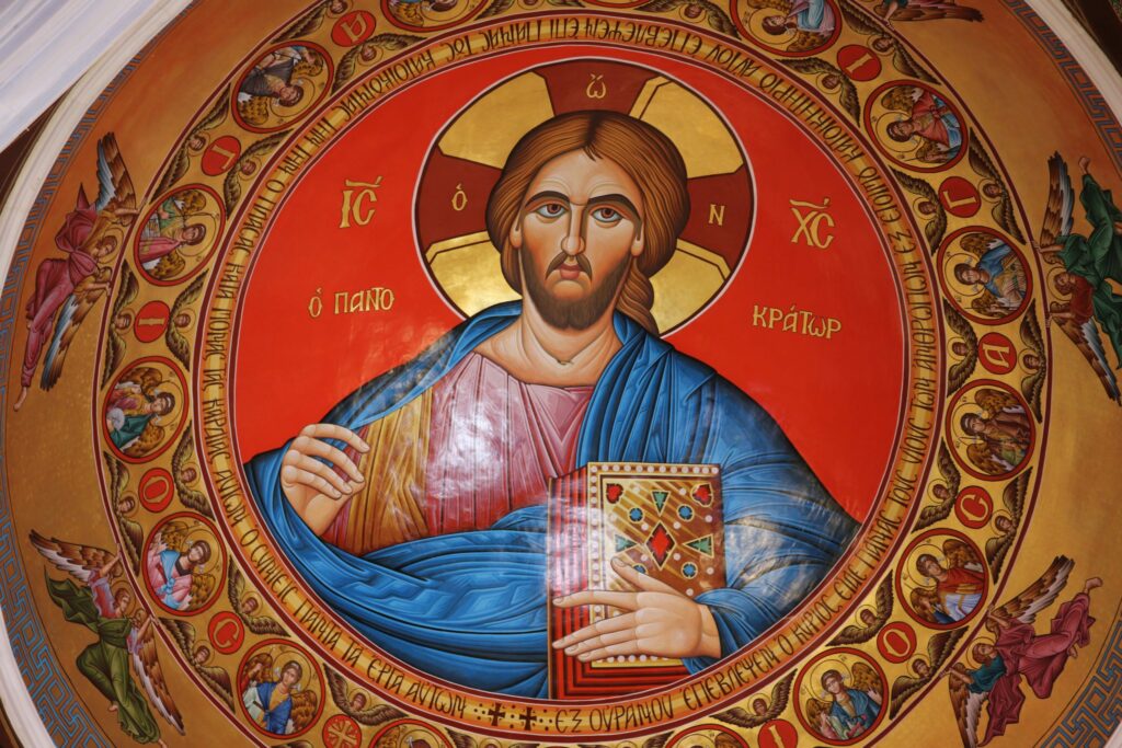 A fresco in the church at Throni near Kykkos Monastery, Troodos